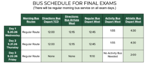 Bus Schedule